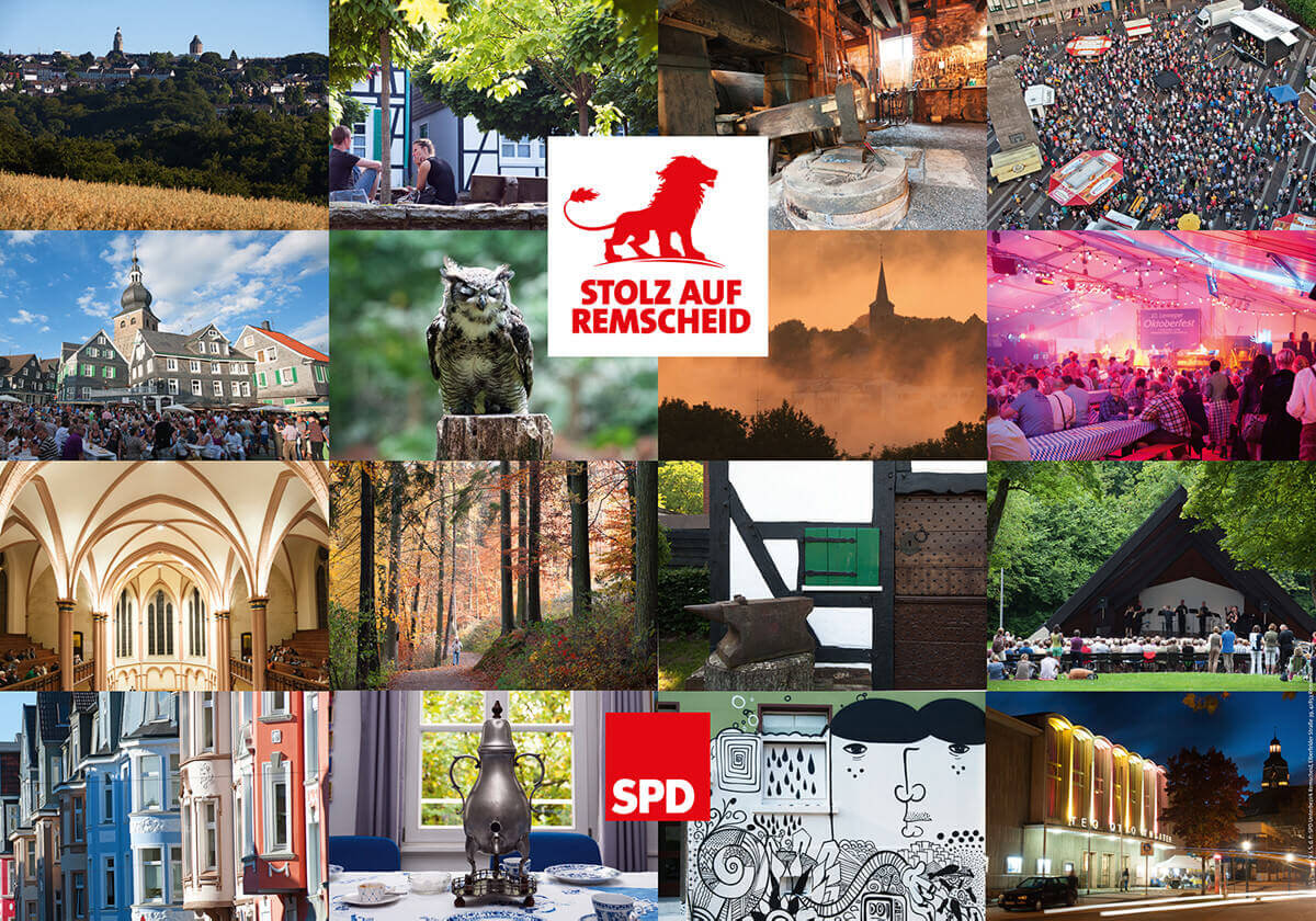 SPD Großflächenplakat zur Kommunalwahl 2014 in Remscheid